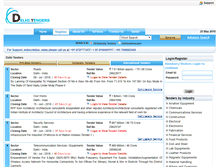 Tablet Screenshot of delhitenders.com